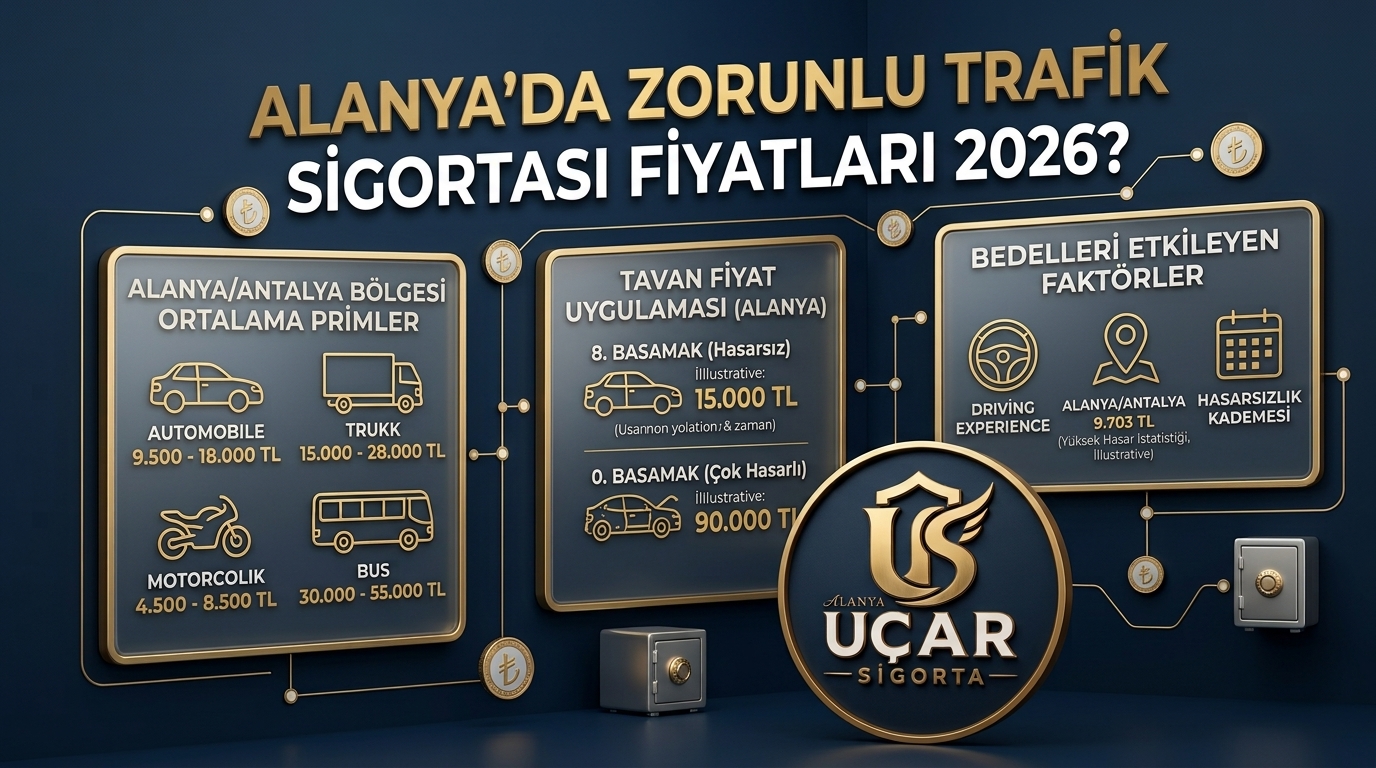 Alanya’da Zorunlu Trafik Sigortası Fiyatları 2026 | Güncel Rehber
