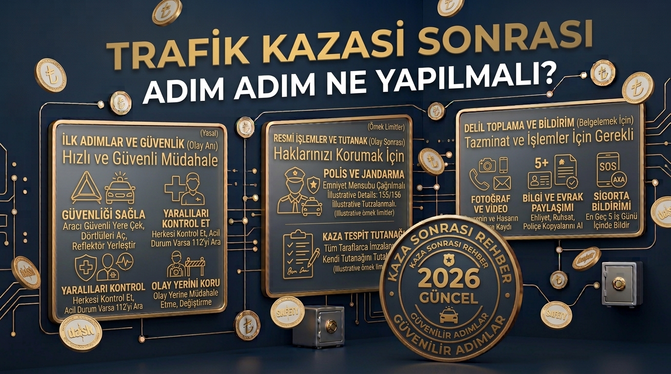 Trafik Kazası Sonrası Ne Yapılmalı? Adım Adım Hasar Yönetim Rehberi